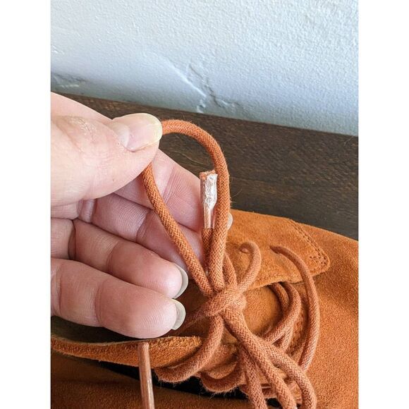 Clarks Originals Women's Phenia Suede Desert Rust Ankle Boot - Size 8.5 - Picture 9 of 10